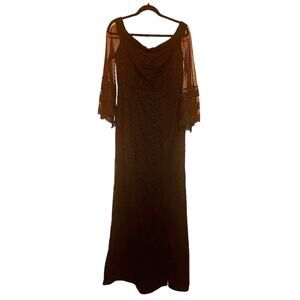 VFSHOW Dress Womens XL Maxi High Slit Witchcore Whimsygoth Vampire Romantic goth